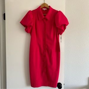 Calvin Klein Puff Sleeve Dress